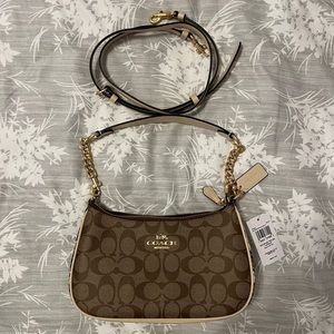Coach Teri Shoulder Bag with Crossbody Strap - Signature Canvas